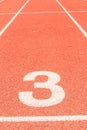 Running track number three Royalty Free Stock Photo