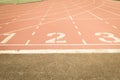 Running track number vintage background