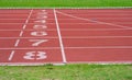 Running track of a sports Royalty Free Stock Photo