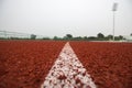 Running track in stadium. Royalty Free Stock Photo