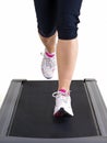 Running on treadmill