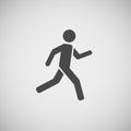 Running walking going man vector eps10 Royalty Free Stock Photo