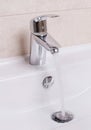 Running water faucet Royalty Free Stock Photo