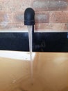 Running water tap, modern bathroom sink, Royalty Free Stock Photo