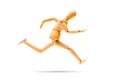 Running wooden figure