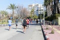 The Runotolia Antalya Marathon is a marathon held in Antalya every year in March. 03.01.2020 Antalya-Turkey 08:16Antalya-Turkey Royalty Free Stock Photo