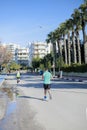 The Runotolia Antalya Marathon is a marathon held in Antalya every year in March. 03.01.2020 Antalya-Turkey 08:16Antalya-Turkey Royalty Free Stock Photo