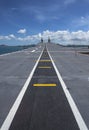 Runway on an Aircraft Carrier Royalty Free Stock Photo