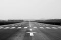 Runway with displaced threshold Royalty Free Stock Photo