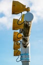 Runway lights at the airport Royalty Free Stock Photo