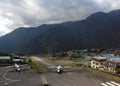 Runway of the Lukla Airport Royalty Free Stock Photo