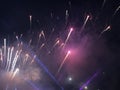 Fireworks at Shatin Racecourse XII Royalty Free Stock Photo