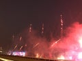 Fireworks at Shatin Racecourse XVI Royalty Free Stock Photo