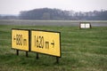 Runway signs Royalty Free Stock Photo