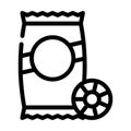ruote pasta line icon vector illustration