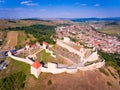 Rupea Brasov Medieval Fortress aerial view