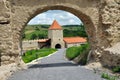 Rupea newly renovated medieval fortress in Transylvania, Romania Royalty Free Stock Photo