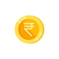 Rupee, coin, money color icon. Element of color finance signs. Premium quality graphic design icon. Signs and symbols collection