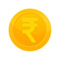 Rupee, great design for any purposes. Financial investment. Royalty Free Stock Photo