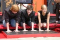 Rupert Grint,Daniel Radcliffe,Emma Watson,Daniel Radcliff Royalty Free Stock Photo