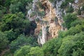 Rupestrian church along the canyon carved by the Gravina River where lies Matera, Basilicata, Italy Royalty Free Stock Photo