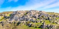 Rupestrian church, historic building. Sassi of Matera. Basilicata under blue sky Royalty Free Stock Photo