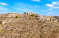 Rupestrian church, historic building. Sassi of Matera. Basilicata under blue sky Royalty Free Stock Photo