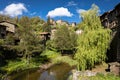 Rupit medieval village in Catalonia in spring, Spain