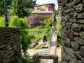 The ancient city of Rupit in Spain