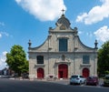 Ruppelmonde, Antwerp Province, Belgium - Facade of the baroque Our Lady of Visitation church