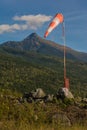 Rural airport wind sock Royalty Free Stock Photo