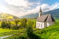 Rural alpine chapel Royalty Free Stock Photo