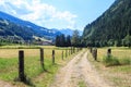 Rural Alpine landscape of a picturesque valley in Hohe Tauern National Park, Austria Royalty Free Stock Photo