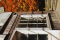 Rural antique store in autumn