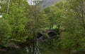 Rural Arched Patterdale Bridge Over a River