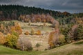 Rural autumn landscape ,France Royalty Free Stock Photo