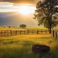 Rural background with close up cowboy Rustic outdoor