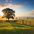 Rural background with close up cowboy Rustic outdoor