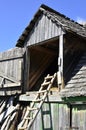 rural barn with ladder Royalty Free Stock Photo