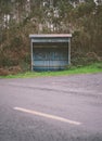 Rural bus stop.