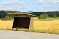 Rural Bus Stop Shelter Royalty Free Stock Photo