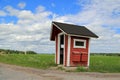 Rural Bus Stop Shelter with Mail Boxes Royalty Free Stock Photo