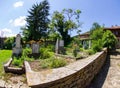 Rural Cemetery in Bulgaria Royalty Free Stock Photo