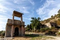 Remote rural church entrance Royalty Free Stock Photo