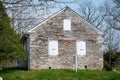 Rural colonial American stone PA Quaker meetinghouse window shutters