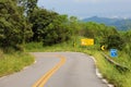 Rural Country Road on the Mountain of Jaragua Peak, Sao Paulo, Brazil