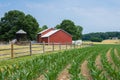 Rural Country York County Pennsylvania Farmland, on a Summer Day Royalty Free Stock Photo