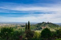 Rural countryside landscape in Tuscany region of Italy Royalty Free Stock Photo