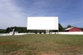 Rural drive-in in farm field