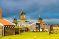 Rural Dutch scenery in Zaanse Schans village